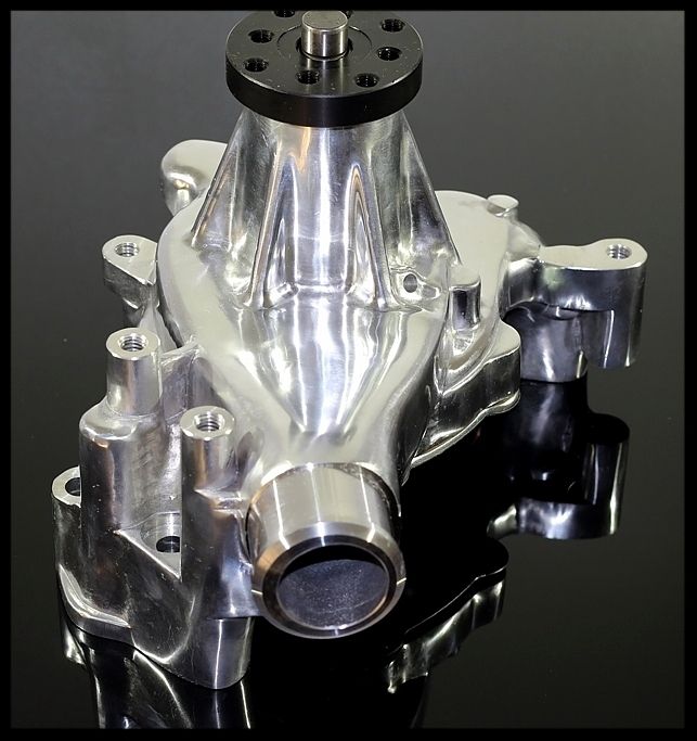 SBC CHEVY LONG WATER PUMP WITH ALUMINUM IMPELLER 8012P eBay